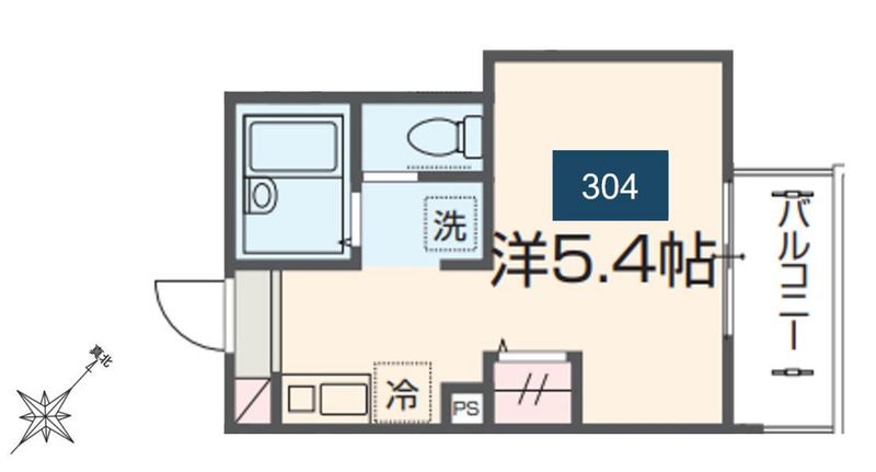 MELDIA番田 304号室 間取り
