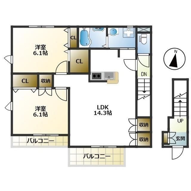 Ｔ－ｈｏｕｓｅ 201号室 間取り