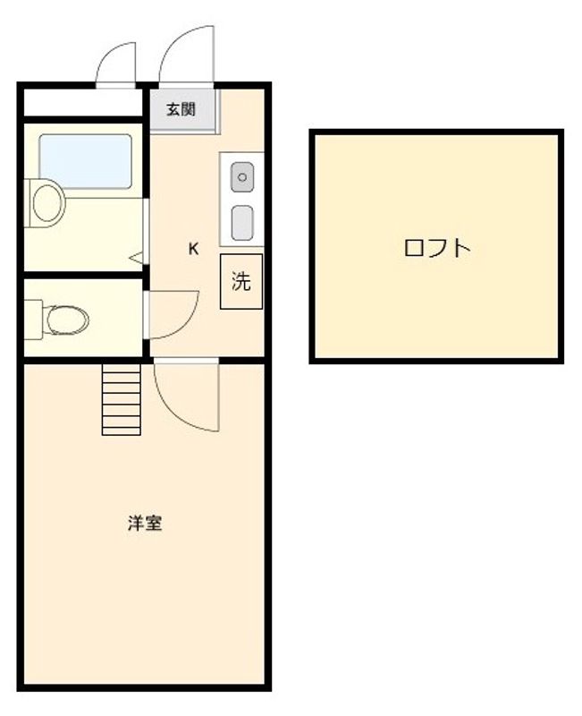 ヴィラ相模原 1-6号室 間取り