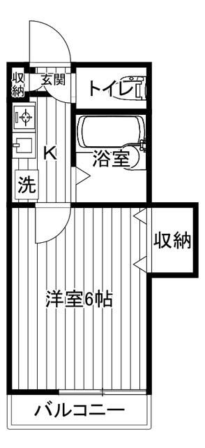 セレンディップ 205号室 間取り
