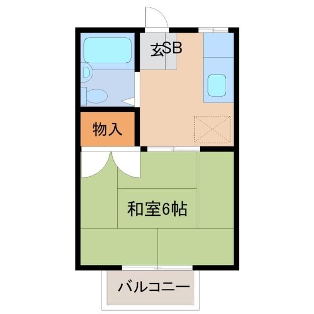 コーポ高橋 201号室 間取り