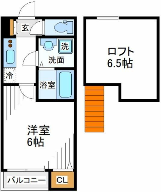 Ｃａｒｐｅ　Ｄｉｅｍ八王子 103号室 間取り