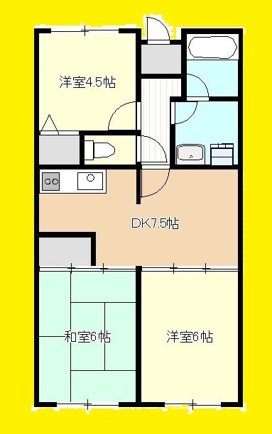 サンパーク南橋本  306号室 間取り