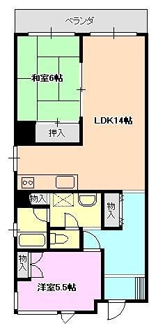 カンノインビル 401号室 間取り