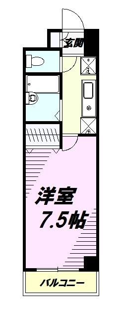 クレスト多摩センター 306号室 間取り