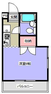 ジルバレー 301号室 間取り