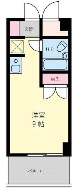 プリムローズハウス 412号室 間取り