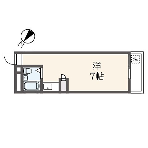 ノア東林間 104号室 間取り