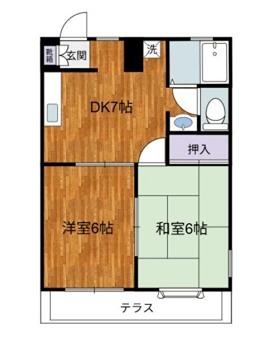 コーポラス本郷Ⅲ 103号室 間取り