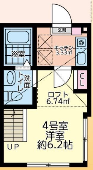 ショコラReze 104号室 間取り