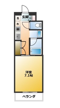 C's 12 OHSAWA 102号室 間取り