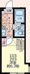 KBCシティヒルズ 103号室 間取り