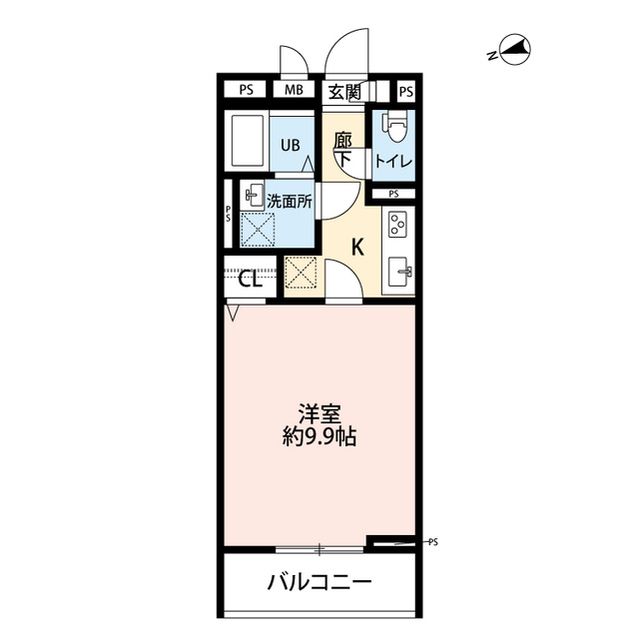 リコルテ長沼 103号室 間取り