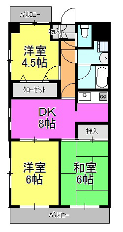 橋本大河原ビル 405号室 間取り