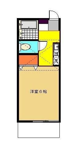 ドエルハネギ 205号室 間取り
