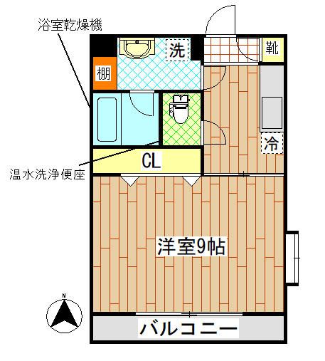 ラミアールさつき 301号室 間取り