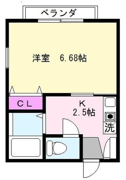 ピアレス相模原 102号室 間取り