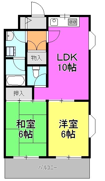 ロードサイドヒルズ 209号室 間取り