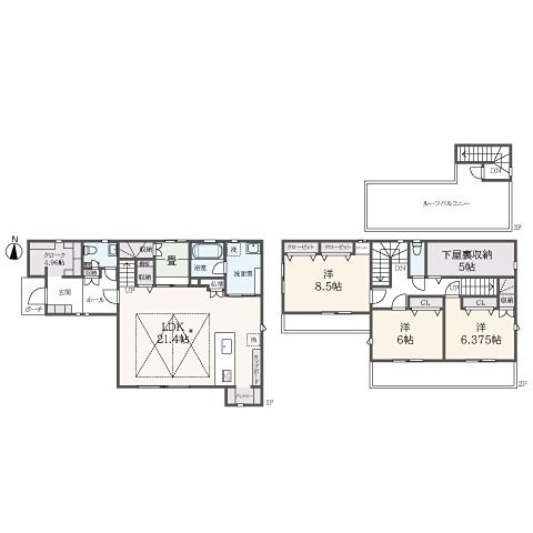 原宿南2丁目戸建 間取り