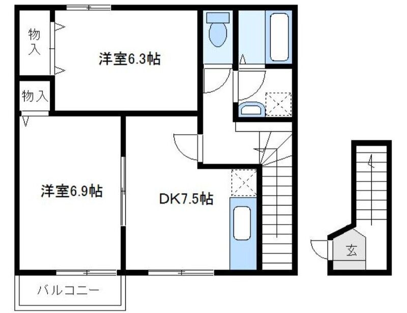 エトワール壱番館 202号室 間取り