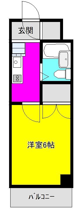 アメニティ山本 202号室 間取り