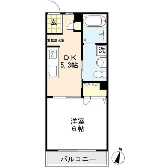 フレイル 104号室 間取り
