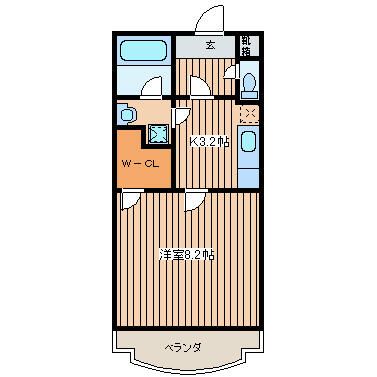 ＶＲＤ橋本 202号室 間取り