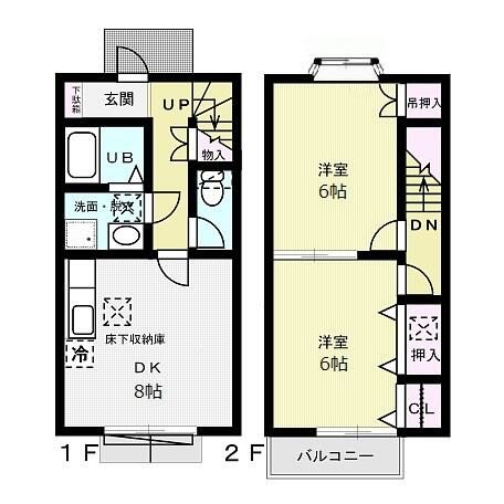 クレールシェソワ 102号室 間取り