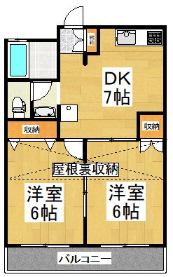 レジデンス田中 203号室 間取り