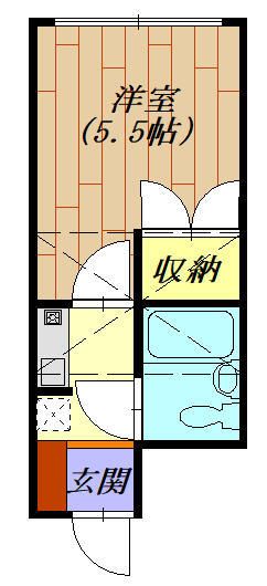 フラット相模 203号室 間取り