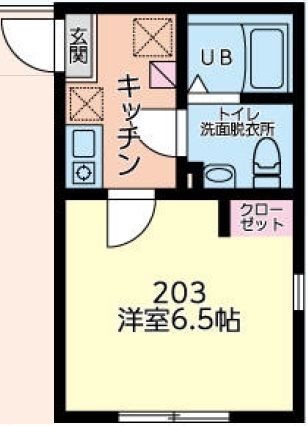 ベリエ相模原 203号室 間取り