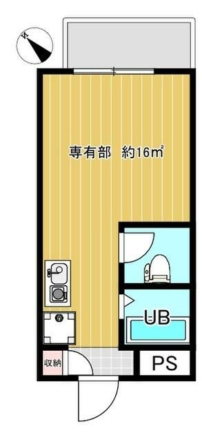 アースビル 405号室 間取り