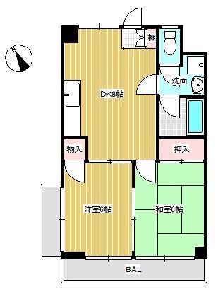 相模原大藤ビル 501号室 間取り
