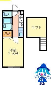 Ｃitta　Ｐorte 203号室 間取り