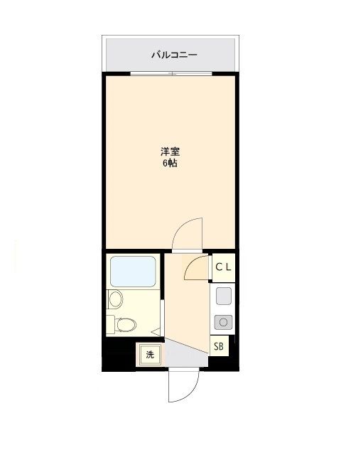 フレンドポート淵野辺第3 402号室 間取り