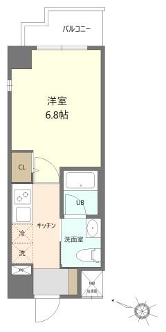 I-COURT 507号室 間取り