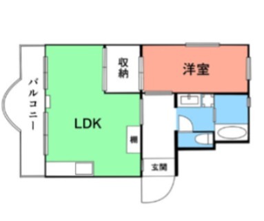 京王渕野辺マンション 301号室 間取り