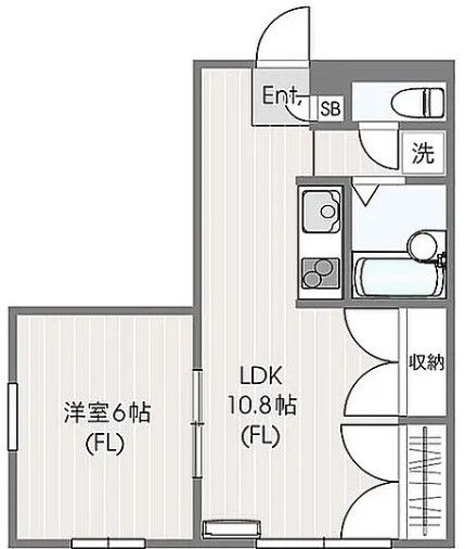 ソレイユ橋本 201号室 間取り