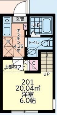 ライブリー元橋本 201号室 間取り