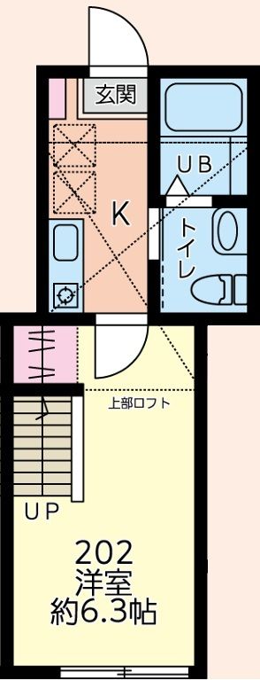 プルミエール多摩大塚 202号室 間取り