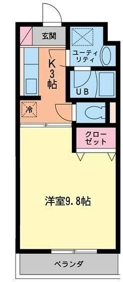ボヌールＡ 106号室 間取り