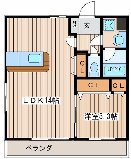 ワンピース 301号室 間取り