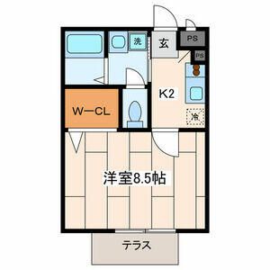 トレビナ淵野辺 102号室 間取り