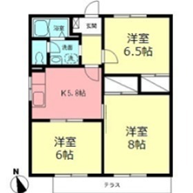 メイプルハイツＡ 102号室 間取り