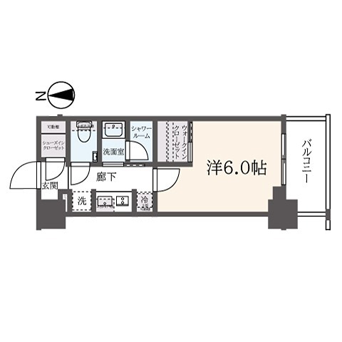 グレーシアフィット横浜 803号室 間取り