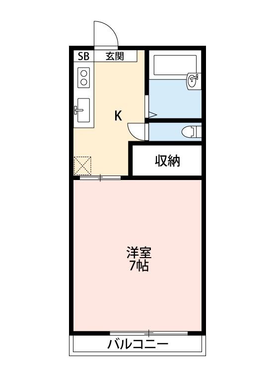 サロンハイム 103号室 間取り