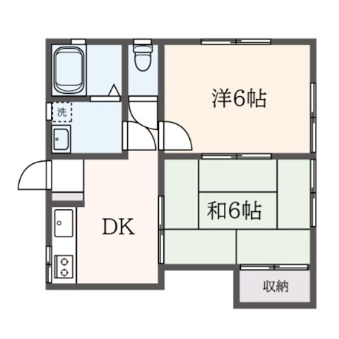 セイユウB棟  201号室 間取り