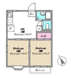 キャッスルマスダ 201号室 間取り