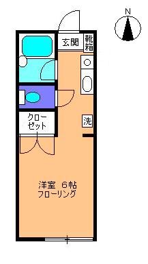 エステル堀之内 102号室 間取り