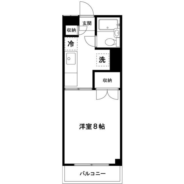 スカイパレス堀之内 203号室 間取り